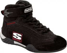 Ad400bk Simpson Racing Adrenaline High Top Driving Shoes Adult 4 Black