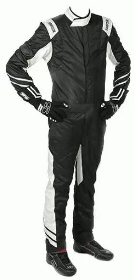 Fx01101 Simpson High Quality Std Triple Layers Flex Racing Suits Nomex Small Black/white