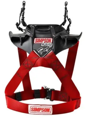 Hslrg11r Simpson Racing Hybrid Sport Head Restraint Large St Red