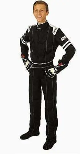 Ly22071 Simpson Racing Legend Ii Sfi-1 Suit - Youth Xs Black/black