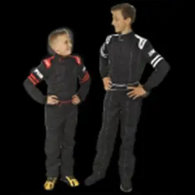 Ly23071 Simpson Legend Ii Youth Racing Driving Suits One Layer Black/red X Small