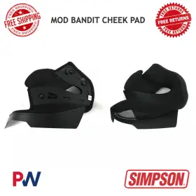 Mbcp2x Simpson Motorcycle Mod Bandit Cheek Pad Xx-large #mbcp2x