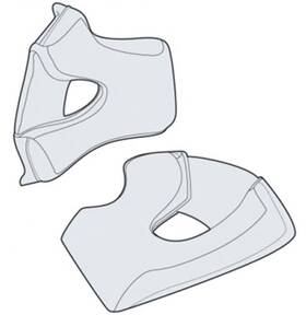 Simpson Motorcycle 090127438138 Mbcpmd Mod Bandit Helmet - Cheek Pads Medium Pair