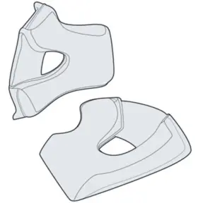 Simpson Motorcycle 090127438138 Mbcpmd Mod Bandit Helmet - Cheek Pads Medium Pair
