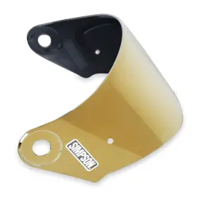 Simpson Motorcycle 090127438343 Mbgse Mod Bandit Helmet Optional Shield - Gold Mirror