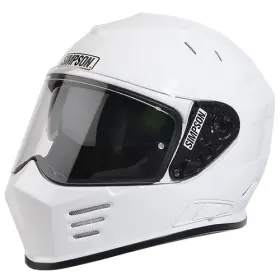 Gbdxs1 Simpson Motorcycle Ghost Bandit Helmet Adult Xs White