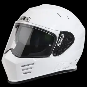Gbdxx1 Simpson Motorcycle Ghost Bandit Helmet Adult Xxl White