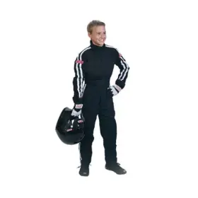 P402211 Simpson Premium Youth Kart Suit Black Medium