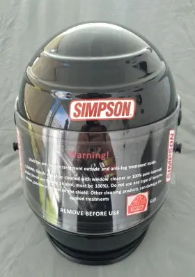 6100052 Simpson Race Products New Helmet Voyager 2 Racing Black Small