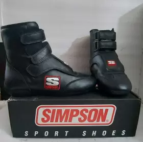 Simpson Race Products Sp950bk Racing Stealth Sprint Shoes Size 9 1/2