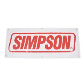 Simpson Racing 090127398739 Banners Banner 3 Ft X 6 White