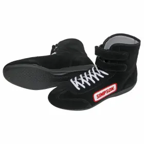 28110bk Simpson Racing Driving Shoes High Top Black Mens Size 11 Sfi 3.3/5 Pair
