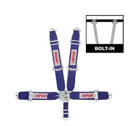 29063bl Simpson Racing Harness Latch Individual-type Bolt-in Floor Mount Blue