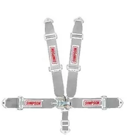 29063p Simpson Racing Harness Complete Latch Individual-type Bolt-in Floor Mount Platinum