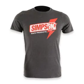 4501yl Simpson Racing Lightning Fast Shirt - Charcoal Youth Large
