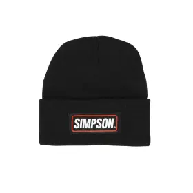 45021bk Simpson Racing Beanie Black