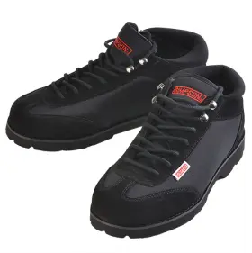 57800bk Simpson Racing Crew Shoes Mens Size 8 Black Pair
