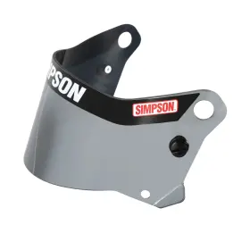 89506 Simpson Racing Sd1 Helmet Replacement Shield Antifog/scratch - Chrome
