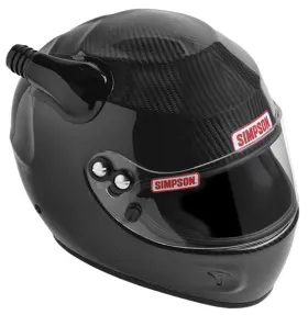 97033 Simpson Racing Forced Air Top Cap - Offset Left Black Each