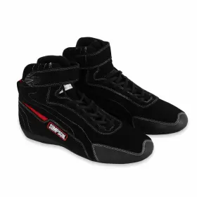 Tu450bk Simpson Racing Turbine High Top Shoe Black 4.5