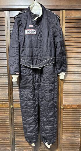 Simpson S56237 One Piece Racing Fire Suit Sfi 3-2a/5 Black Size Xl With Patches - Rcca