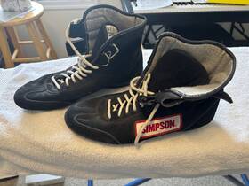 Simpson Safety 090127370070 Racing Hightop Shoes Size 9 1/2