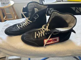 Simpson Safety 090127370070 Racing Hightop Shoes Size 9 1/2