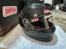 785003c Simpson Safety Carbon Venator Racing Helmet - Medium/large Sa 2020