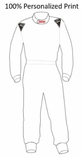 M310p1 Simpson Safety Racing Custom Driving Suit - 3-layer Slt Prima