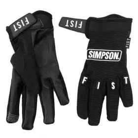 Sfg21md Simpson Racing Fist Motorcycle Gloves Logo Medium