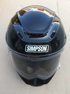 Spbl2 Simpson Used Racing Motorcycle Speed Street Bandit Helmet Large Black