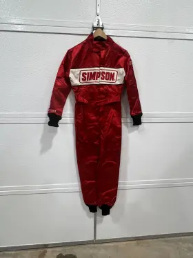 Y103241 Simpson Racing Youth Standard Karting Suit Size M Red