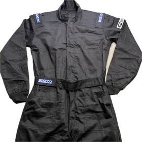 Sparco 001051d4xlnr Racing Suit Men S Size Xl Black Quilted Full Body Sfi Certified 3-2a/1
