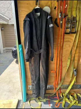 001055jus4xlnr Sparco Suit Jade Xl Black - Fire Proof Natural Fiber