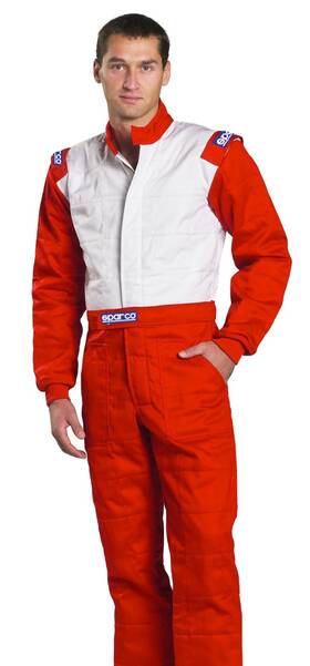 Sparco 001056jt3lrsbi Jade Top Auto Racing Suit 3 Layer Sfi 3.2a/5 Red-white Large