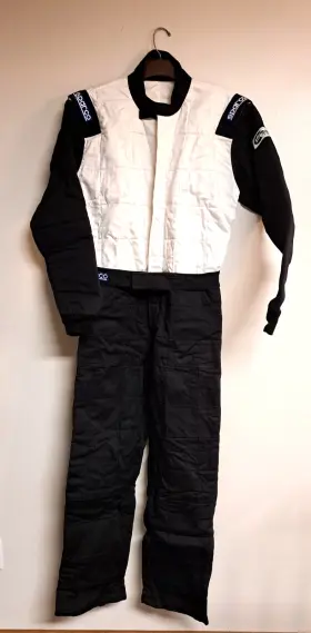 001058jt3lnrbi Sparco Jade 2 Race Suit Large Black Sfi 3.2a/5 Certified Fire Retardant 1-piece