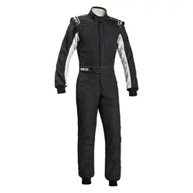 00109148nrbi Sparco Sprint Rs-2.1 Racing Suit Black/white Sfi 3.2a/5 Size 48