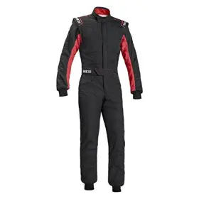 00109148nrrs Sparco Sprint Rs-2.1 Racing Suit Black/red Sfi 3.2a/5 Size 48