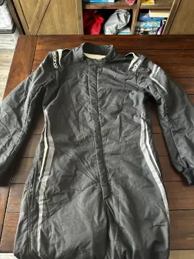 001146 Sparco 2021 Fia Racing Suit Prime Black/white/gray