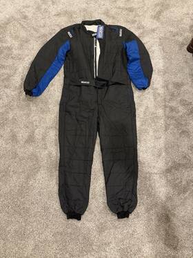 Sparco 00115448nrgr Conquest 3.0 Racing Fire Suit Size 66