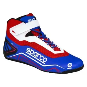 00127145azrs Sparco K Run Series Fluo Karting Racing Shoes Size 45 Blue/red