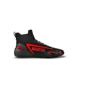 00129342nrrs Sparco High Level Hyperdrive Comfort Racing Shoes Size 42 Black/red