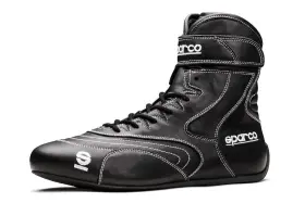 00129446nr Sparco Shoe - Sfi 20 Drag Driving High-top Leather