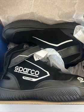 Sparco 0012crew014nr Shoe Pit Stop Crew Size 14 Black Sfi