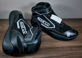 0012ps2105nr Sparco Pit Stop Shoe Black Size 10.5 Sfi 3.3/5 New
