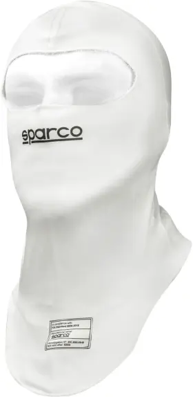 8856-2018 Sparco 001487bi Rw-4 White Fia Racing Motorsport Balaclava One Size