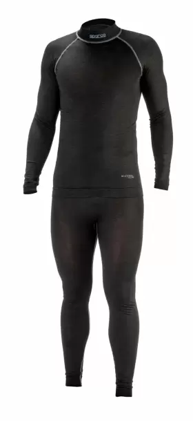 001764mnrxlxxl Sparco Rw-9 Series Racing Driving Underwear Top Comfortable Xl/2xl Black