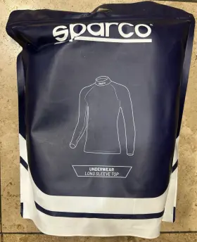 001782mbi3l Sparco Rw-4 Long Sleeves Shirt Top Underwear White Size L Fia Nascar F1 Large