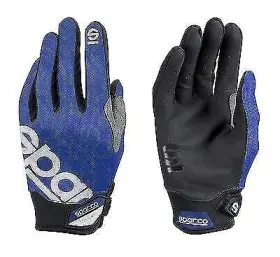 002093az3l Sparco Meca 3 Mechanics Gloves Blue Large