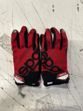 002093rs2m Sparco Meca 3 Mechanics Gloves Red Medium